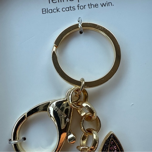 Baublebar HALLOWEEN Bling CAT FELINE  PRETTY Bag Charm Key Chain NEW! 🐈‍⬛ - Picture 3 of 4